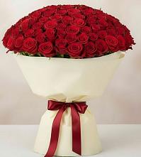 Букет 101 Красная роза Милано в Гагино