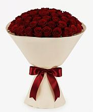 Букет 101 Бордовая роза Блэк Бакарра в Гагино