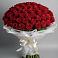 Букет 101 Красная роза Блэк Мэджик в Гагино