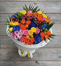 Букет цветов из:  Розы и Хризантемы в Гагино
