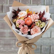 Букет цветов из:  Гвоздики, Хризантемы и Розы в Гагино