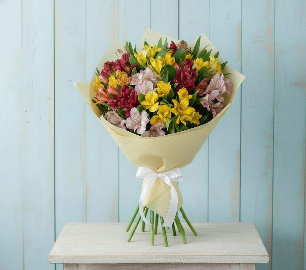 Букет цветов из: Альстромерии в Гагино